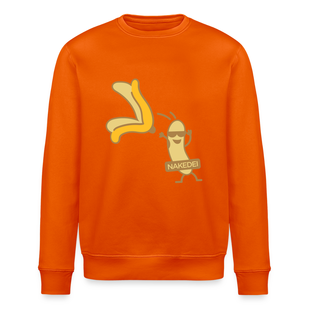 Nakedei - Unisex Bio Sweatshirt - Tieforange
