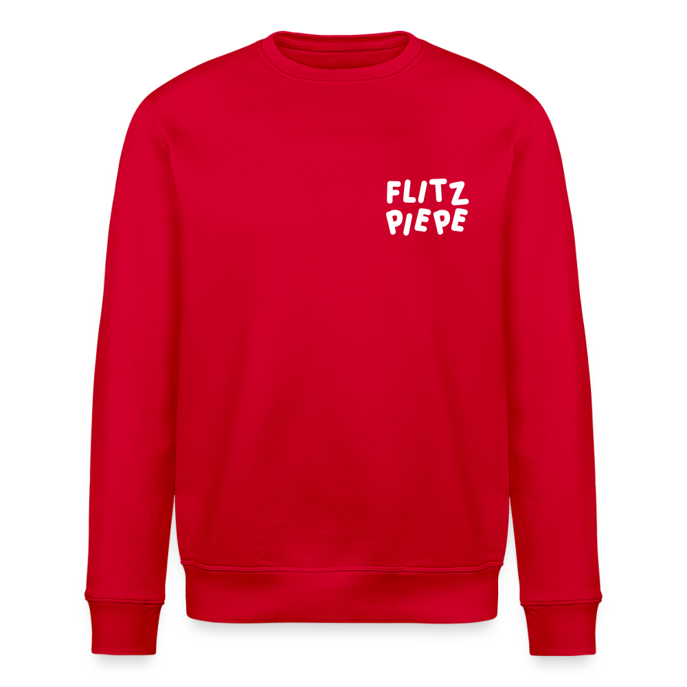 Flitzpiepe - Unisex Bio Sweatshirt - Rot