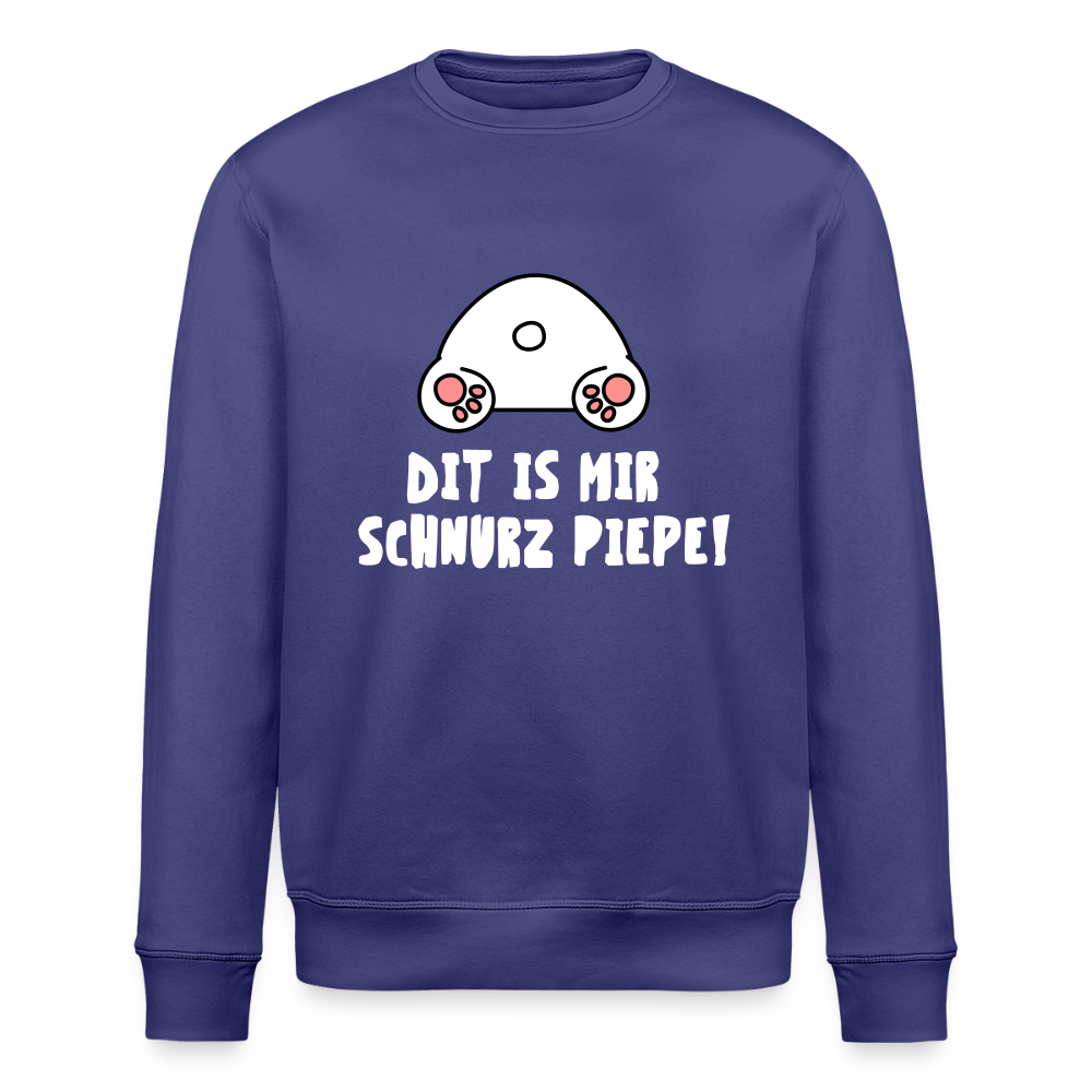 Dit is mir Schnurz Piepe - Unisex Bio Sweatshirt - Dämmerung