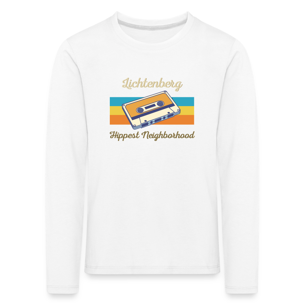 Lichtenberg Hippest Neighborhood - Kinder Langarmshirt - Weiß
