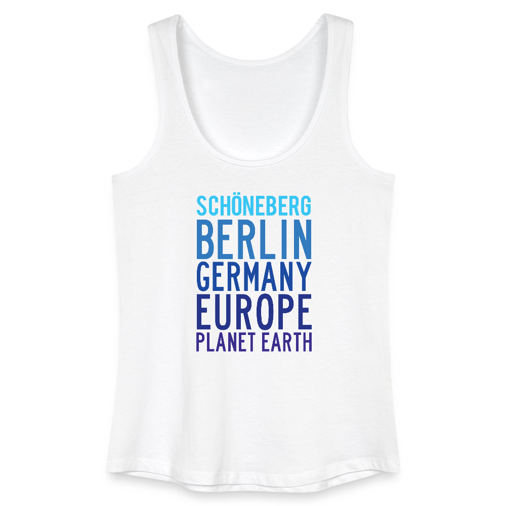 Schöneberg Planet Earth - Frauen Bio Tank Top - Weiß