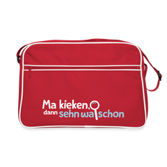 Ma kieken, dann sehn wa schon - Retro Tasche