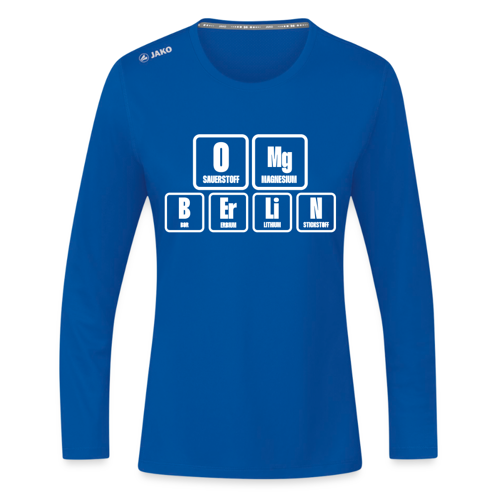 OMG Berlin - Frauen Sport Langarmshirt - Royalblau