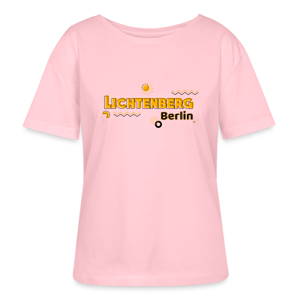Lichtenberg - Relaxed Rundhals Frauen Bio-T-Shirt - Hellrosa