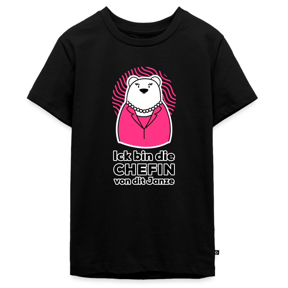 Chefin - Teenager Premium T-Shirt - Schwarz