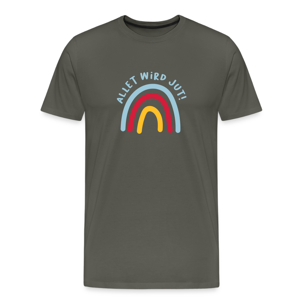 Allet wird jut! - Männer Premium T-Shirt - Asphalt