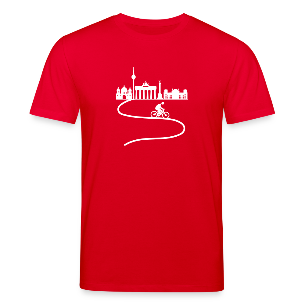 Aus der Stadt - Unisex Bio T-Shirt - Rot