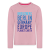 Kreuzberg - Planet Earth - Kinder Langarmshirt - Hellrosa