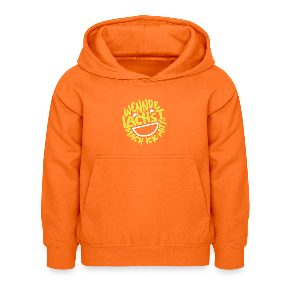 Wennde lachst, mach ick mit! - Kinder Hoodie - Orange