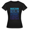 Marzahn Planet Earth - Frauen Premium T-Shirt - Schwarz