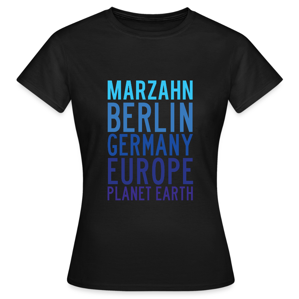 Marzahn Planet Earth - Frauen Premium T-Shirt - Schwarz