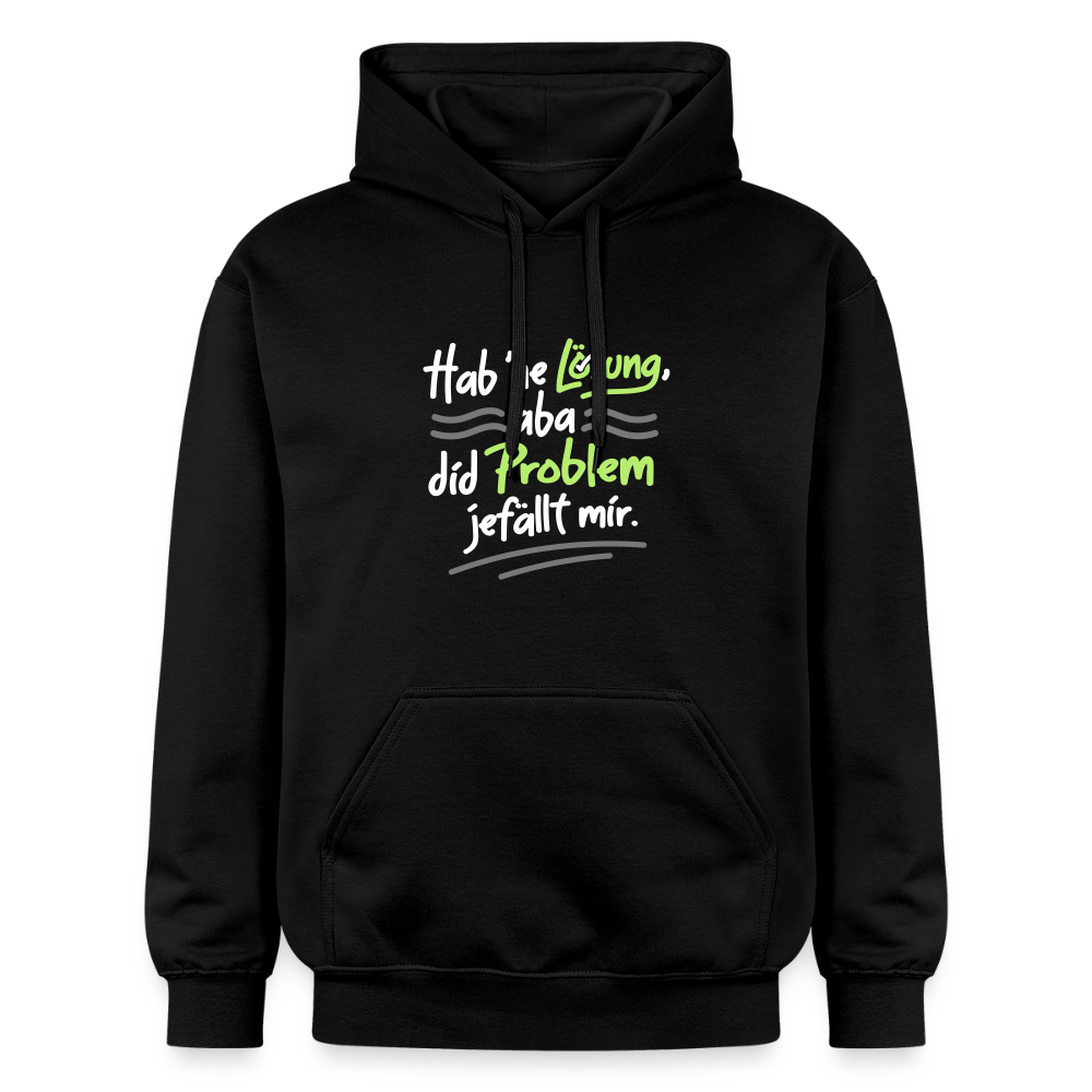 Hab 'ne Lösung, aba did Problem jefällt mir. - Hoodie - Schwarz
