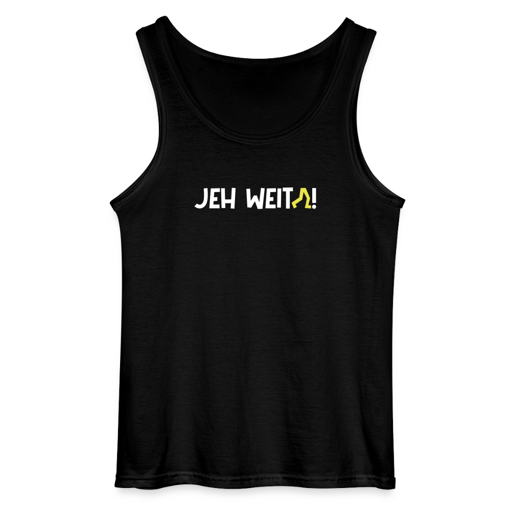 Jeh Weita! - Männer Tank Top - Schwarz