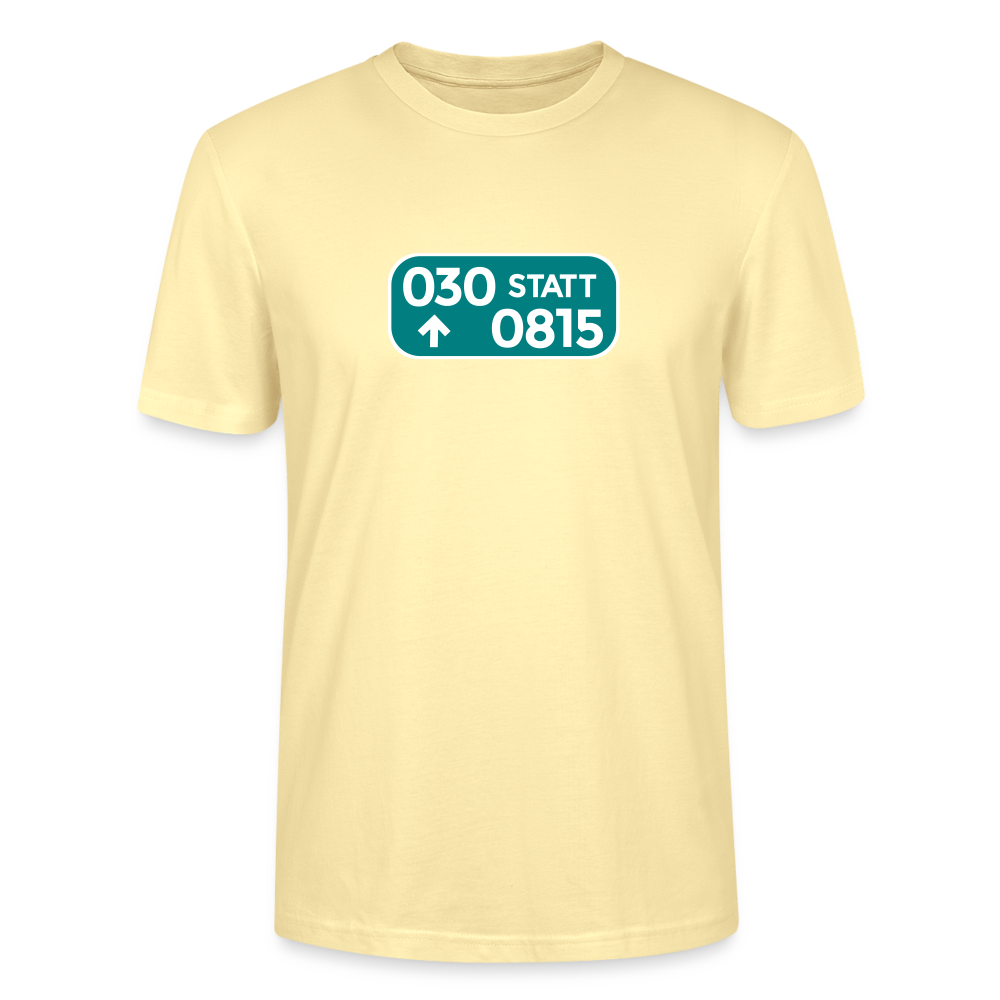 030 statt 0815 - Männer Bio T-Shirt - Creme