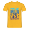 Pankow Planet Earth - Männer Premium T-Shirt - Gelb