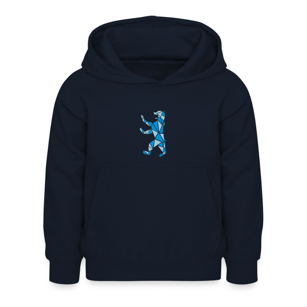 Berliner Bär Geometrie - Kinder Hoodie - Navy