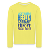 Lichtenberg Planet Earth - Kinder Langarmshirt - Gelb