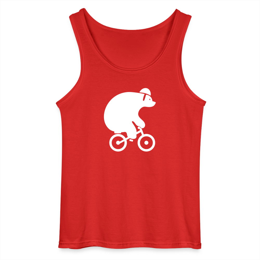 Fahrradbär - Männer Tank Top - Rot
