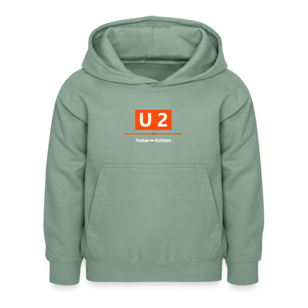 U2 Berlin - Kinder Hoodie - Graugrün