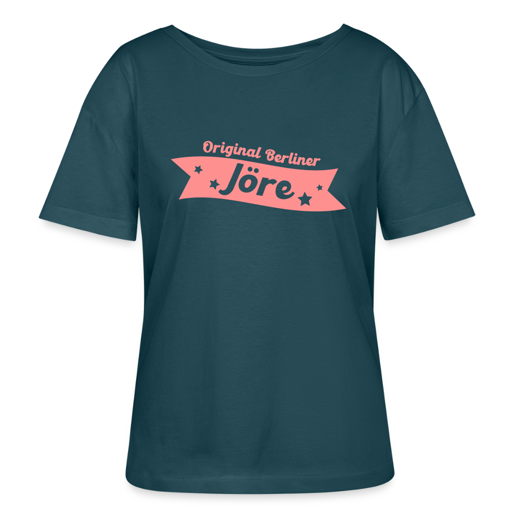 Berliner Jöre - Relaxed Rundhals Frauen Bio-T-Shirt - Dunkles Petrol