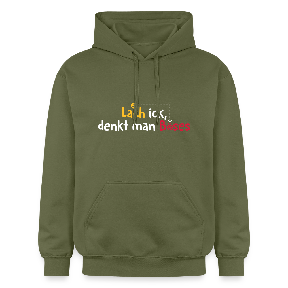 Lach ick, denkt man Böses - Hoodie - Militärgrün