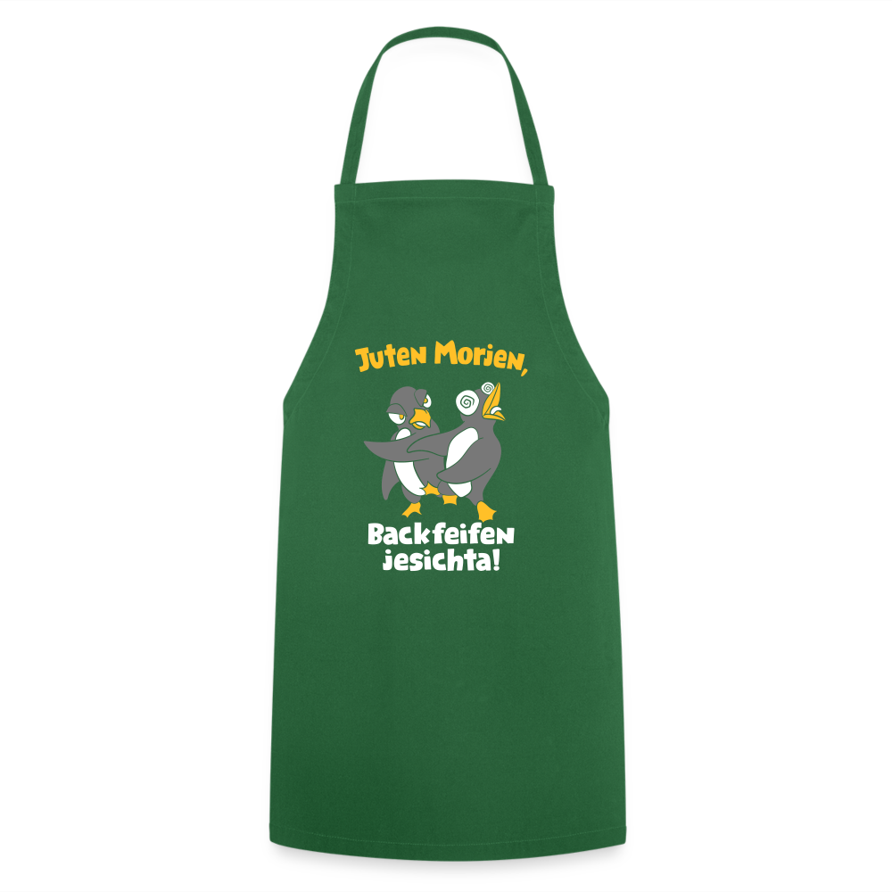 Juten Morjen, Backfeifenjesichta! - Kochschürze - Grün