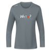 WATN? - Frauen Sport Langarmshirt - Grau
