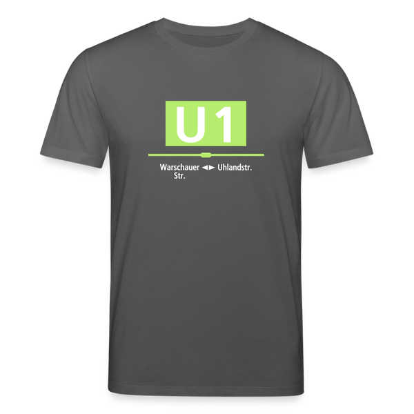 U1 - Unisex Bio T-Shirt - Anthrazit