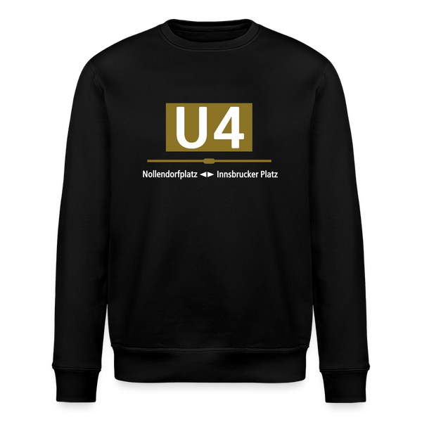 U4 - Unisex Bio Sweatshirt - Schwarz