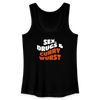 Sex, Drucks & Currywurst - Frauen Bio Tank Top - Schwarz