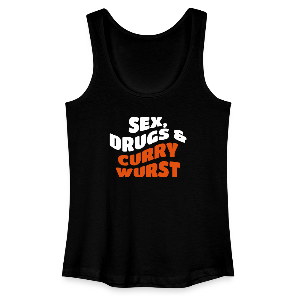 Sex, Drucks & Currywurst - Frauen Bio Tank Top - Schwarz