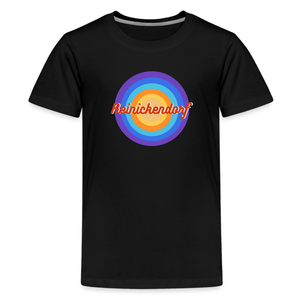 Reinickendorf retro - Teenager Premium T-Shirt - Schwarz