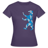 Berliner Bär Geometrie - Frauen Premium T-Shirt - Dunkellila