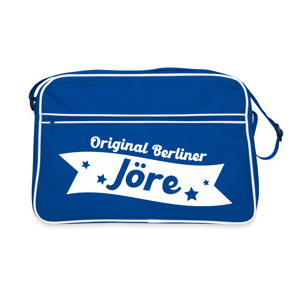 Berliner Jöre - Retro Tasche - Blau/Weiß