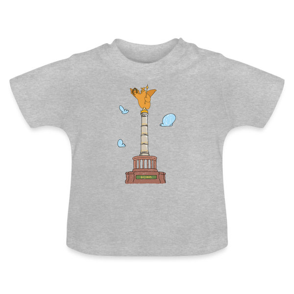 Gold Bär - Baby T-Shirt - Grau meliert