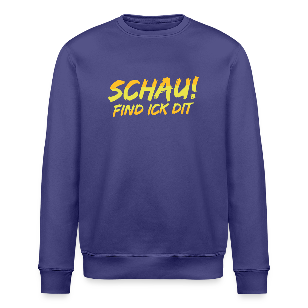 Schau! Find Ick Dit - Unisex Bio Sweatshirt - Dämmerung