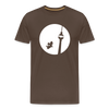 Hund am Fernsehturm - Männer Premium T-Shirt - Edelbraun