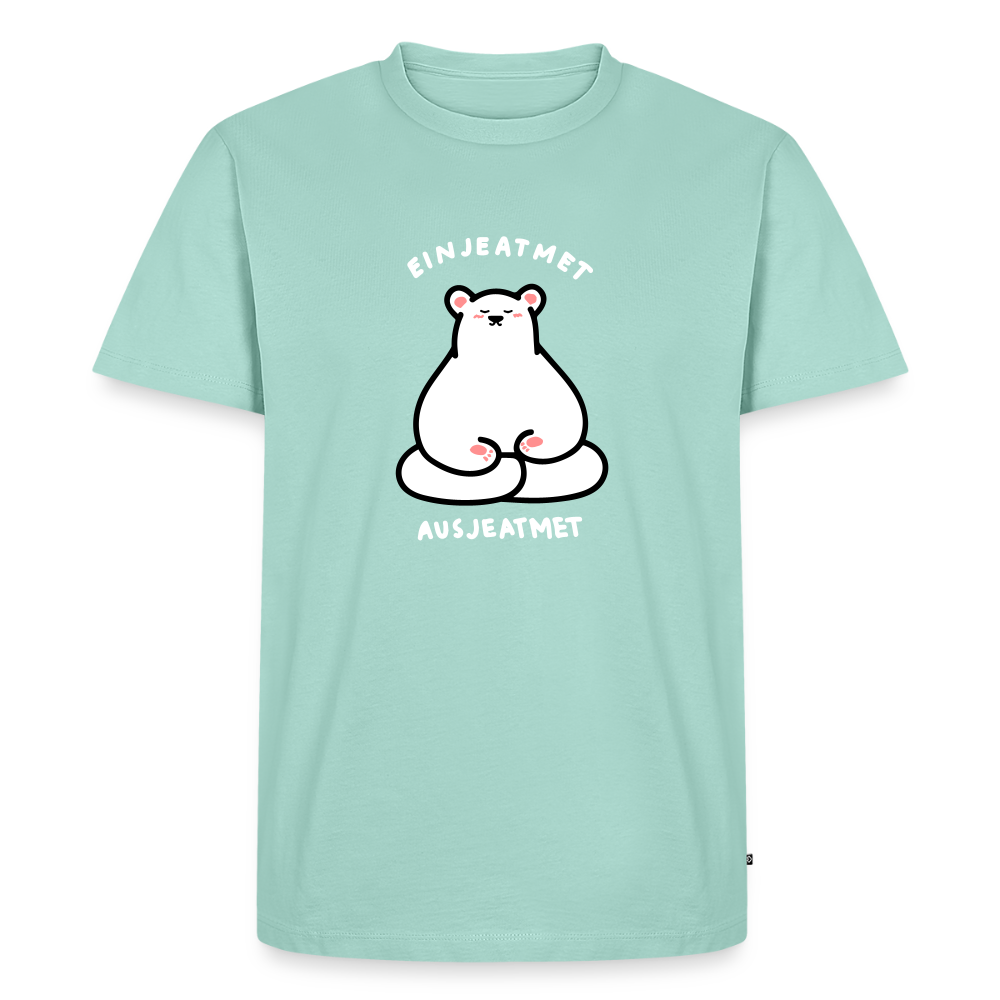 Einjeatmet - Männer Premium T-Shirt - Mint 