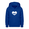 I love Berlin weiß - Teenager Hoodie - Royalblau