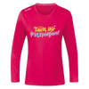 Tach, ihr Flitzpiepen! - Frauen Sport Langarmshirt - dunkles Pink