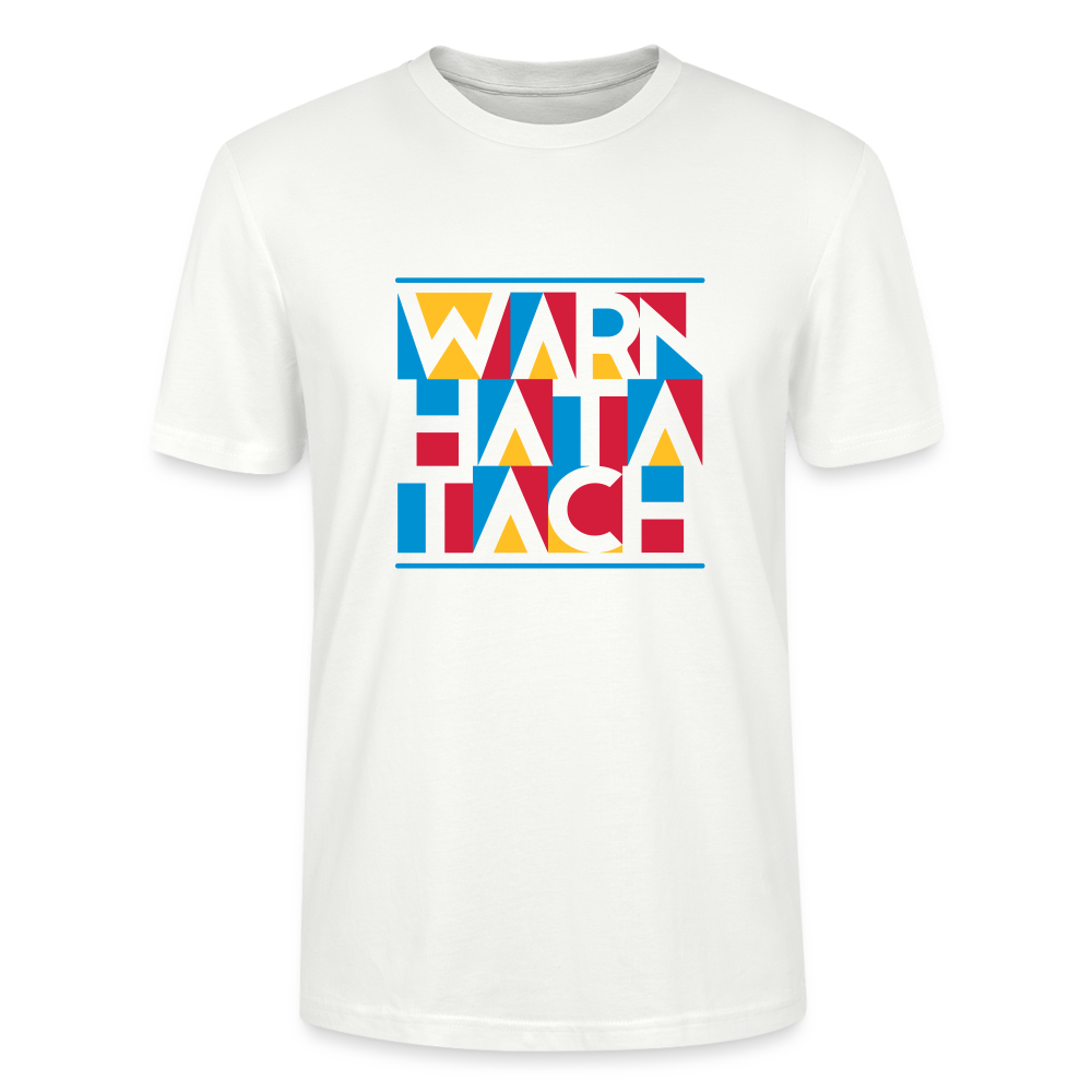 Warn Hata Tach - Männer Bio T-Shirt - Weiß