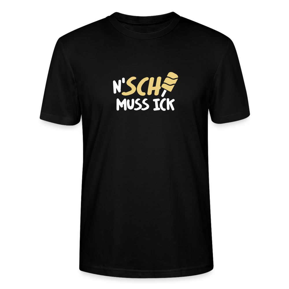 N'SCH... MUSS ICK - Männer Bio T-Shirt - Schwarz