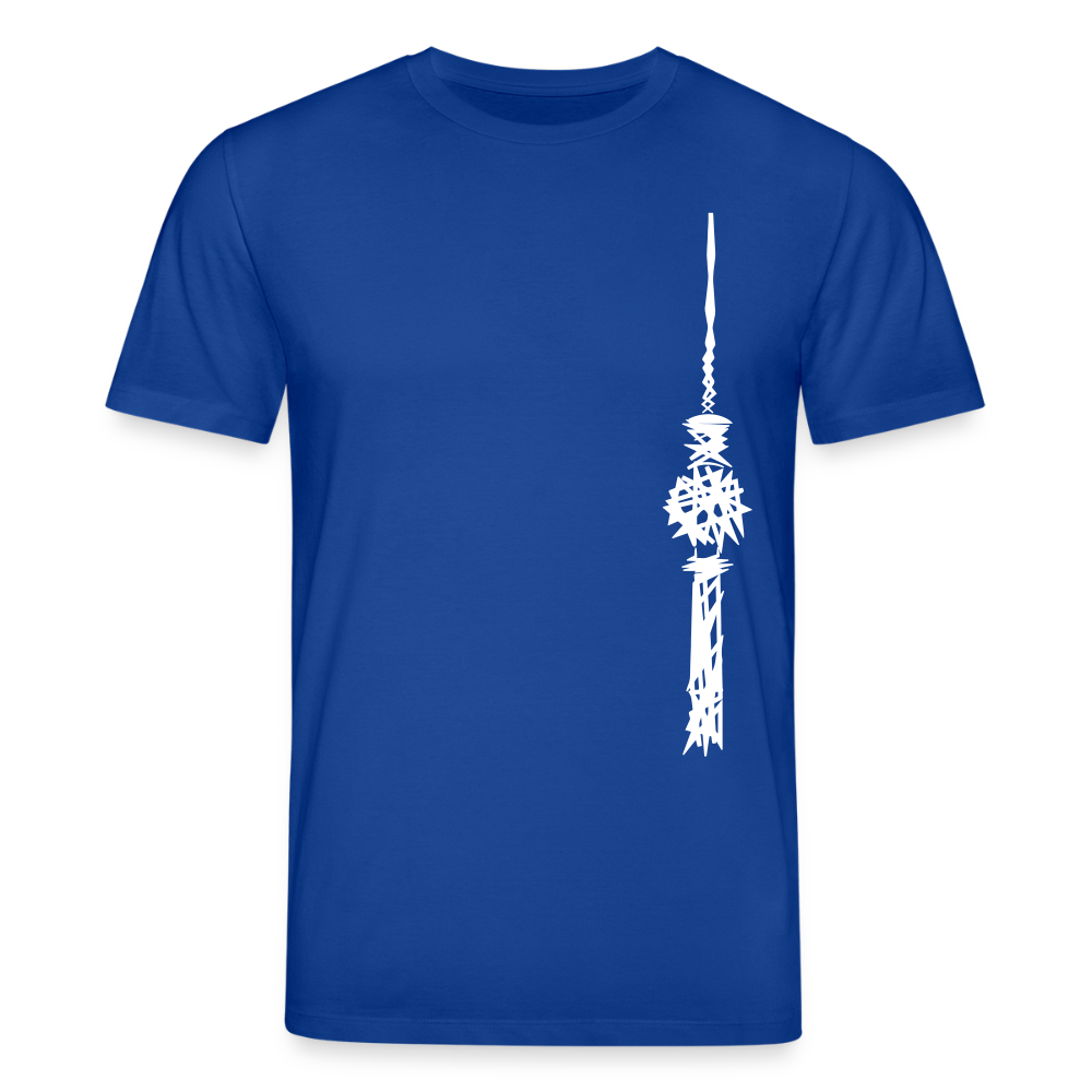 Fernsehturm Zick zack - Unisex Bio T-Shirt - Dunkelblau