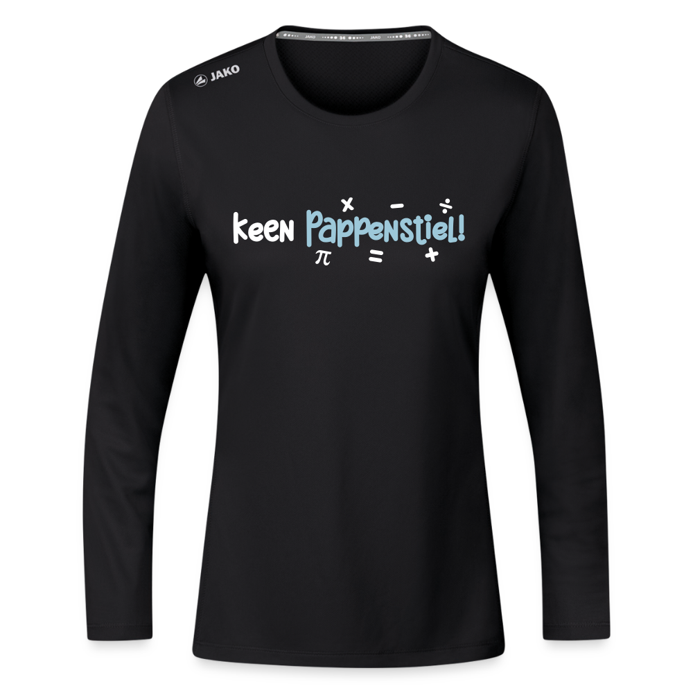 keen Pappenstiel! - Frauen Sport Langarmshirt - Schwarz