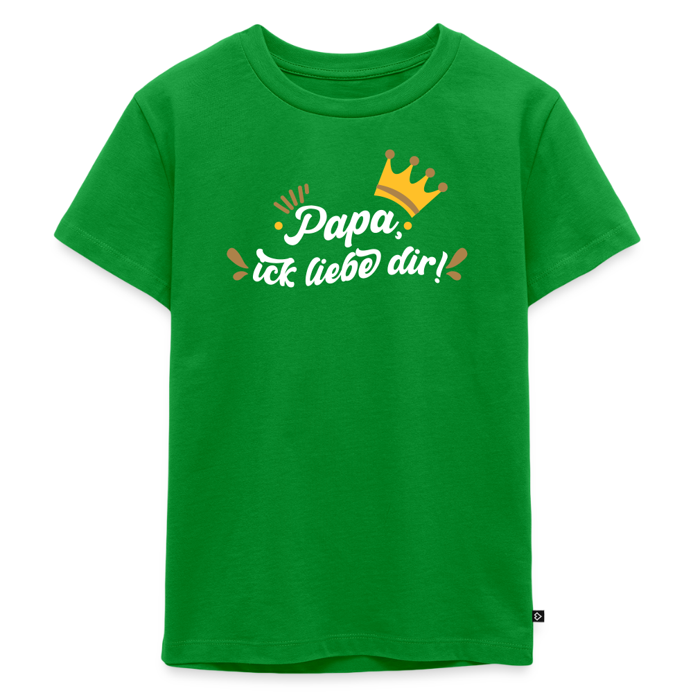 Papa, ick liebe dir!  - Kinder Premium T-Shirt - Grün