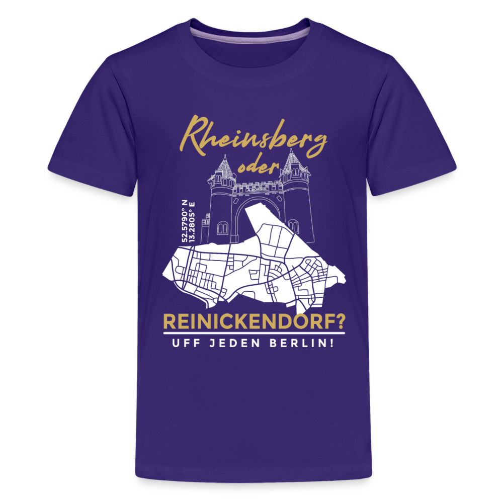 Rheinsberg oder Reinickendorf - Teenager Premium T-Shirt - Lila
