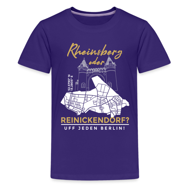 Rheinsberg oder Reinickendorf - Teenager Premium T-Shirt - Lila