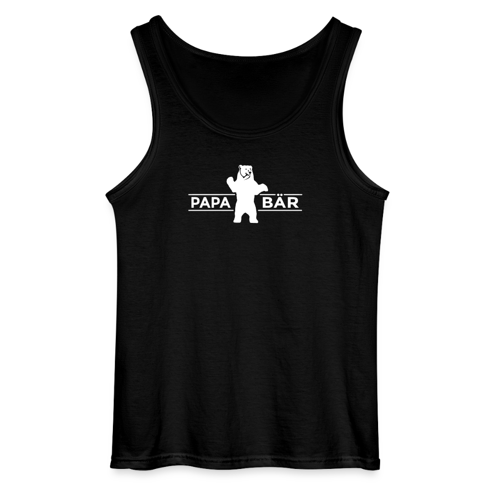 Papa Bär - Männer Tank Top - Schwarz