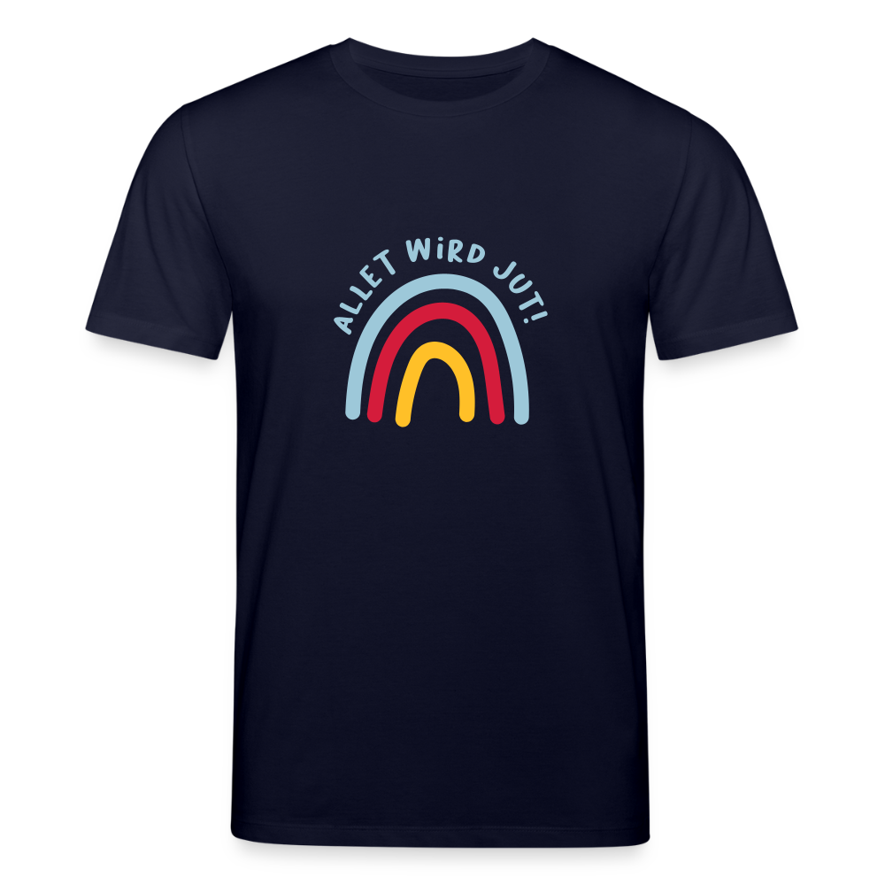 Allet wird jut! - Unisex Bio T-Shirt - Navy