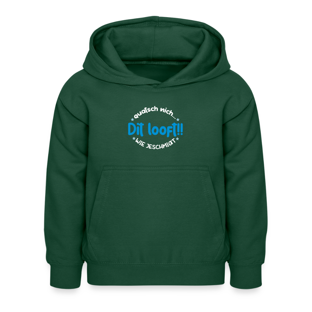 Dit Looft! - Kinder Hoodie - Flaschengrün
